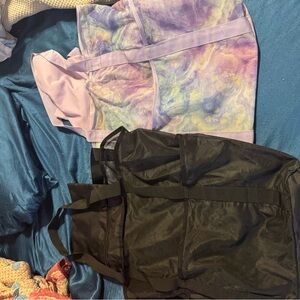 Tie-Dye Pastel & Black Double Tote Set